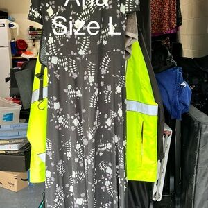 LuLaRoe Black and White Sleeveless Ana Dress